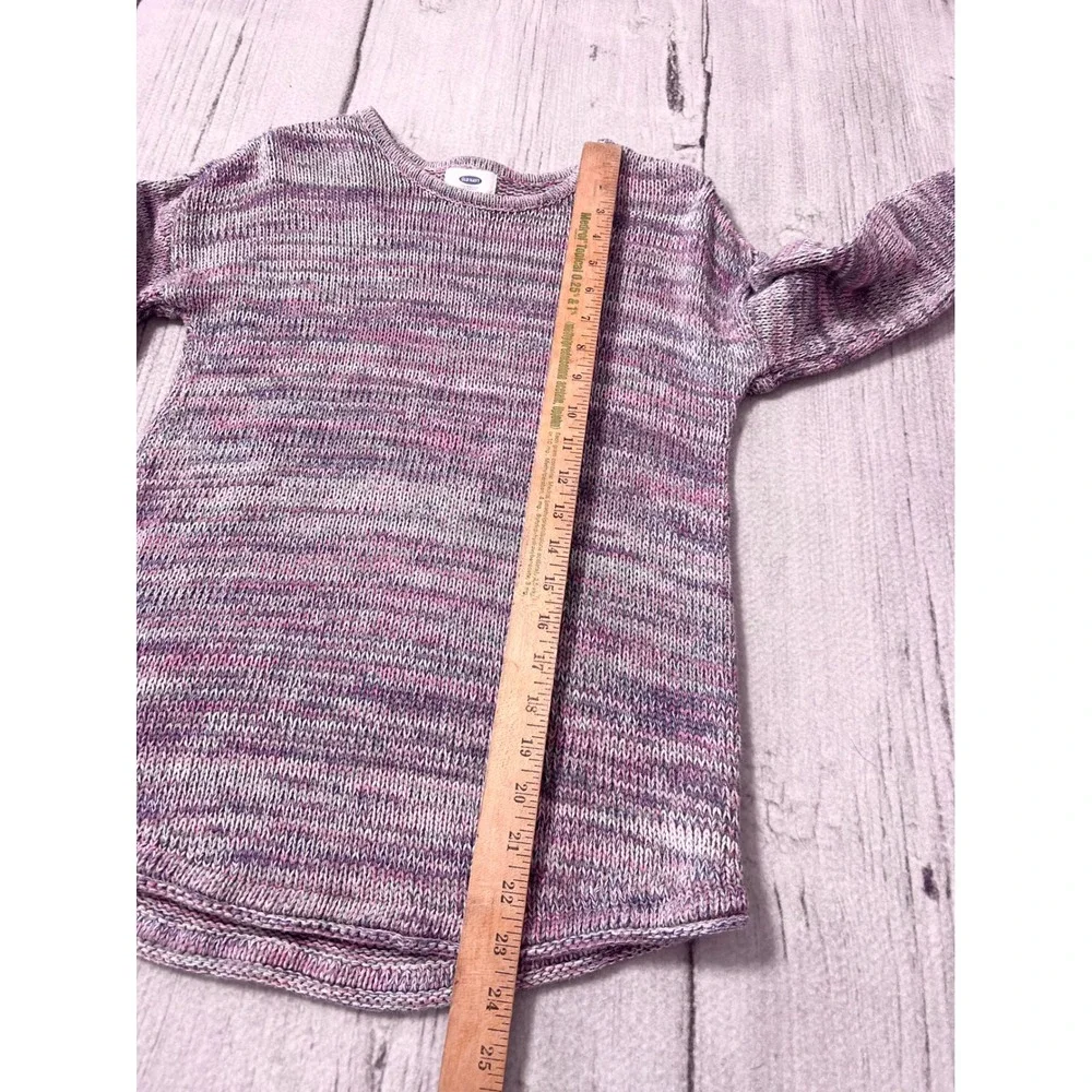 Old Navy Kids Girls XL 14‎ Multicolored Striped Knit Sweater 100% Cotton